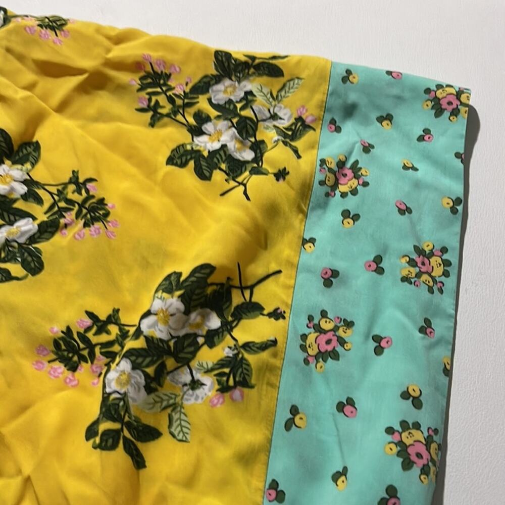 Matilda Jane Yellow and Blue Floral Print Kimono Women's Size M/L - Picture 3 of 5